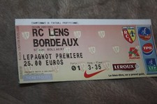 Ticket ) RC LENS V BORDEAUX -