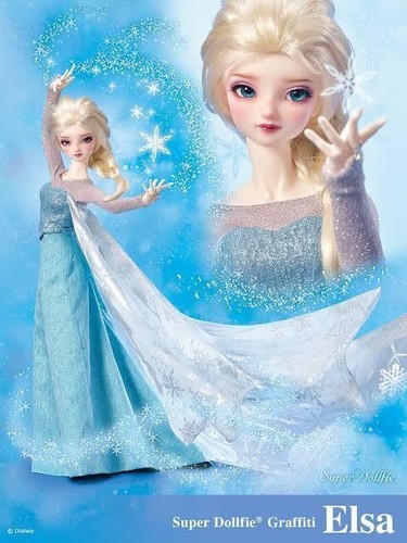 Super dollfie elsa volks doll - super,