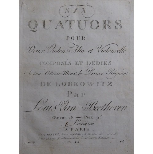 Beethoven trois quatuors - trois,