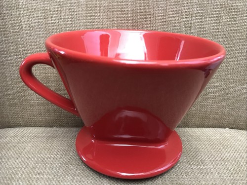 Red pottery pour over - pottery,