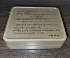 Boite Trousse de premiers secours pour gazés N°1/52 armée française Indochine