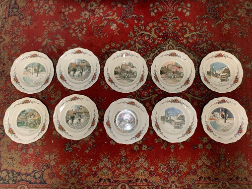 Lot anciennes assiettes - anciennes,