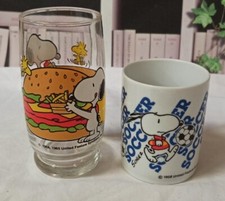 Mug + Verre Snoopy Football Et Burger