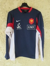 Maillot Sweat training QUINZE de FRANCE rugby porté NIKE FFR shirt collection M