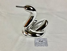 Jeff Koons d après Limited Balloon Swan Silver By Éditions Studio COA