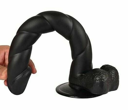 Gode ventouse strié avec