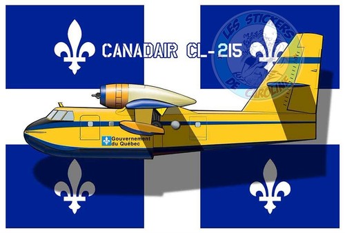 Sticker canadair 215 - sticker, cl-215