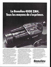 AD PUBLICITE CAMERA BEAULIEU 4008 ZM4