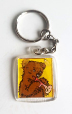 Ancien Porte Cle VISIOMATIC Nounours Bonne nuit les petits Pub moutarde Amora