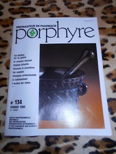 Revue Porphyre, préparateur