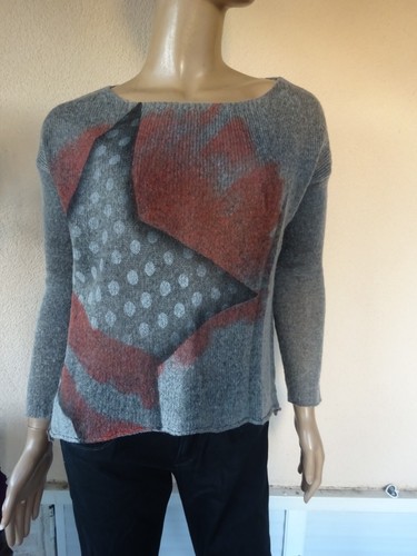 Pull leger asymetrique - asymetrique, gris