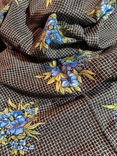 Tissu vintage voile polyester