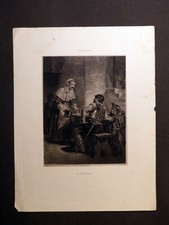 La Bienvenue - Lithographie de Charles Hue d'après Prudent-L. Leray - L'Artiste