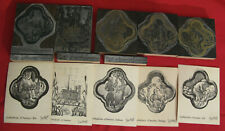 5 matrices Imprimerie Tampon Gravure Cathédrale Amiens Depret Gothique Plaque