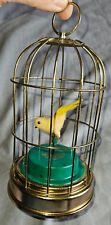 Cage à oiseau - Yellow Bird - boîte à musique automate vintage années 60