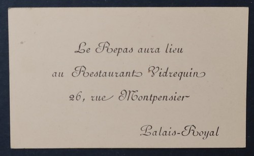 Carte visite repas aura - de,