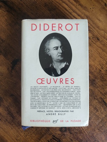 Pleïade diderot oeuvres - -,