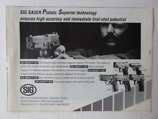 2/1991 PUB SIG SAUER P226 P 228 PISTOL PISTOLET ARMEE POLICE SUISSE ORIGINAL AD
