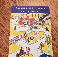 code de la route usagers 2 roues 1962 mob mobylette solex  moto