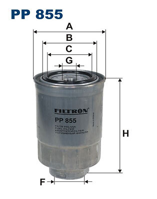 Filtron 855 fuel filter for - pp,