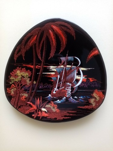 Plat assiette caraibes emaux - caraibes,