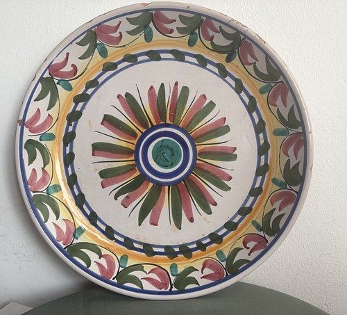 Grand plat majolique - plat,
