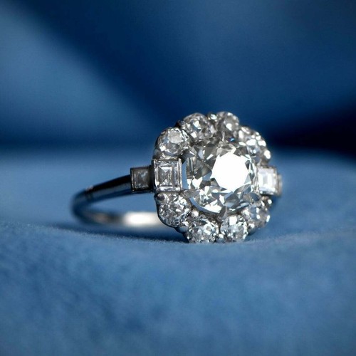Bague fiançailles halo - bague,