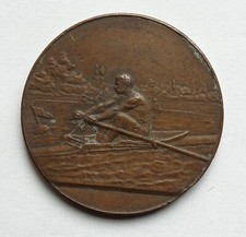 Médaille sur le thème de L'aviron, anépigraphe Bronze état TB 47gr29