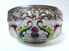 grande coupe art nouveu verre