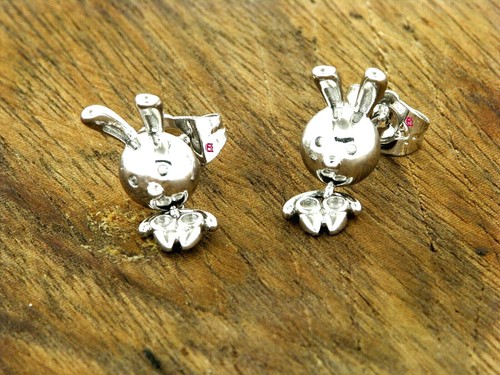 New earrings little bunny - earrings,