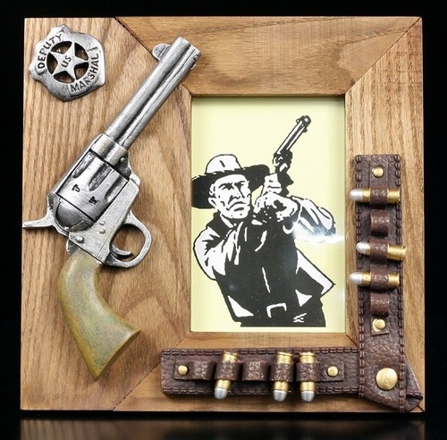 Cadre bois western - western,