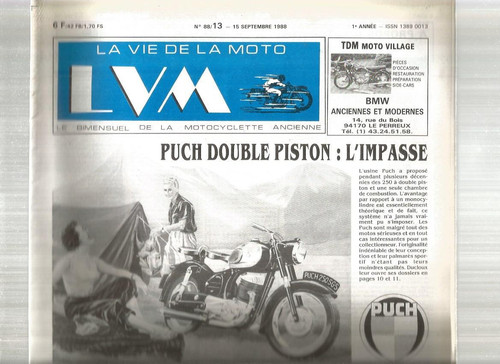 Vie moto n 88 - de, n°88-13