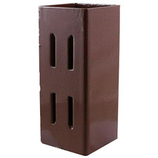 Rallonge de poteau de clôture en bois de 75 mm oxyde rouge