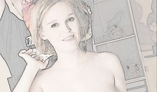 COULEUR Lot 12 Photos Charme Pinup Artistique Art Femme 1454 PREGNANT COUPLE