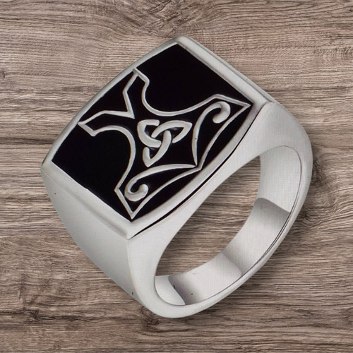 Bague chevalière argent - chevalière,