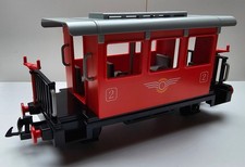 Playmobil LGB 4001 wagon de passagers rouge serigraphié pour 2ème classe