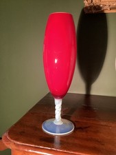 ANCIEN GRAND VASE EN OPALINE MURANO 