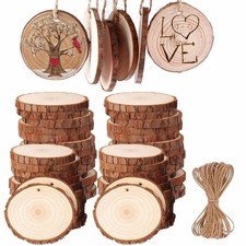 50Pcs Rondin de Bois, 5cm6cm