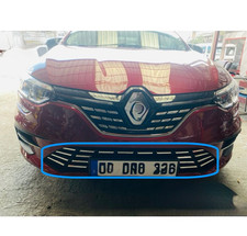 Garniture de pare-chocs avant chromée pour Megane 4 2020 + 10 pièces