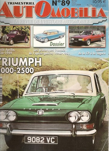 Automobilia triumph 2000 - automobilia, 89