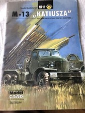 Maquette paper model: 1/25 M-13 Katyusha, Model Card, carton à découper