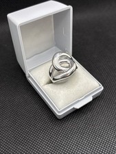 Ancienne Bague En Argent Massif 925 Alliance Anneaux Créateur
