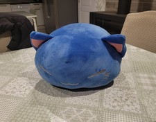 COUSSIN PELUCHE KAWAII BLEU