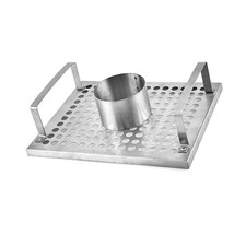 Outil de barbecue portatif de grille de rôtissage de gril de poulet d'acier