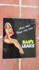 sticker vintage pin up Bar's leaks   13 cm / 15 anti fuite radiateur automobile