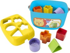 Fisher-Price Mon Trieur de Formes jouet bébé, boite avec 10 blocs, pour apprendr