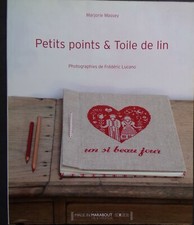 § A- livre broderie petits points et toile de lin - Marjorie Massey