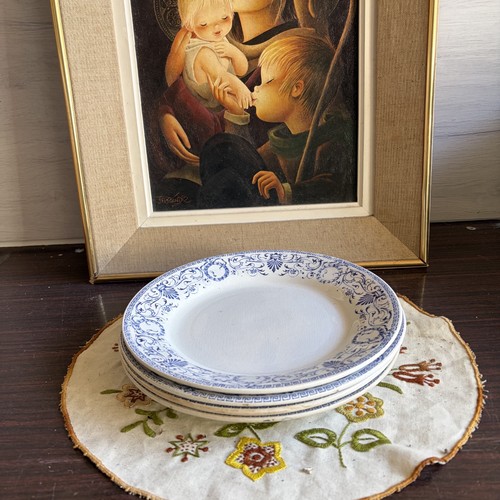 Assiettes plates faïence de - assiettes,