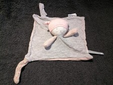 doudou plat chat Moon gris rose " Les petits dodos "  Moulin Roty  TTBE