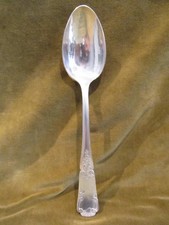cuillère à ragout métal argenté rocaille Platil (serving spoon)